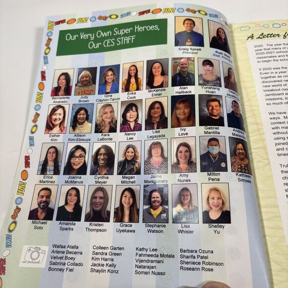 Cerritos elementary school yearbook 2020 2021 California pandemic masking K-6th - Picture 3 of 5